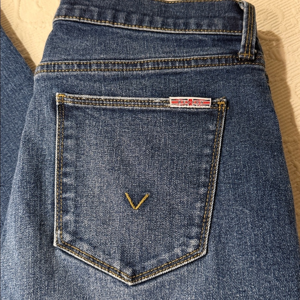 Hudson Blair Jeans Dark Blue High Rise Boot Leg Denim. Size 31 - Picture 2 of 10